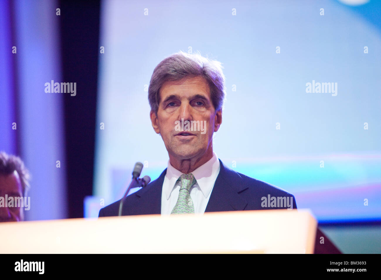 John Kerry during Rehearsal Stock Photo