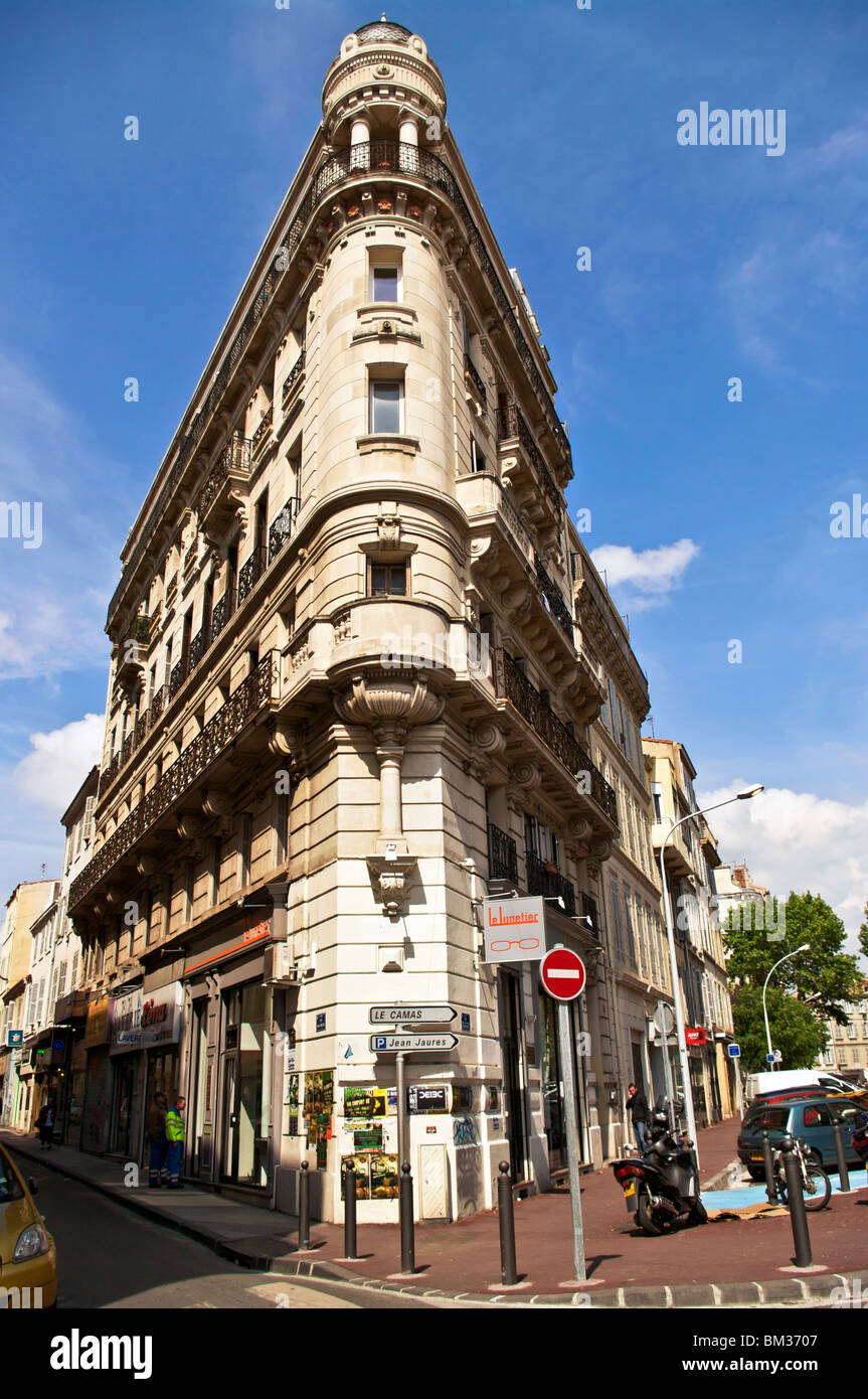 A 1900's building in Marseille Stock Photo