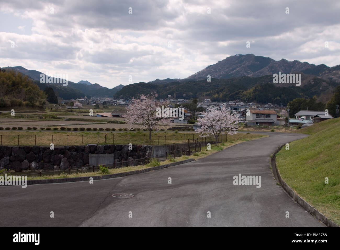 Rural Japanese village of Seiwa, Mie Prefecture part of Taki Town Stock Photo