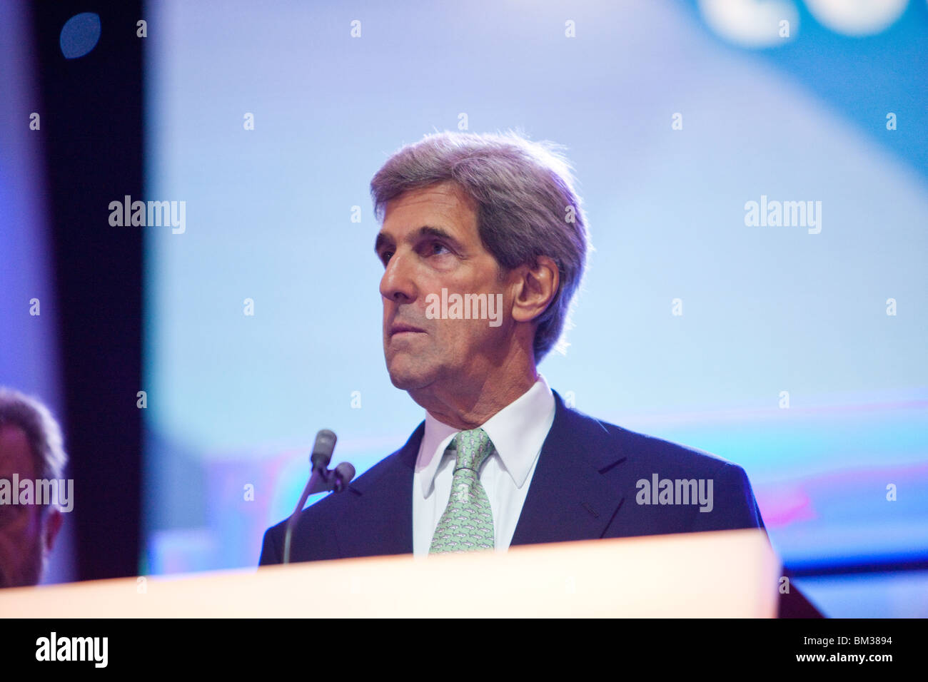 John Kerry during Rehearsal Stock Photo