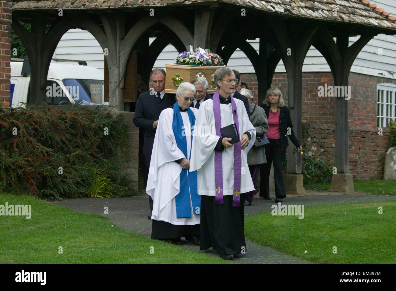 funeral procession Stock Photo