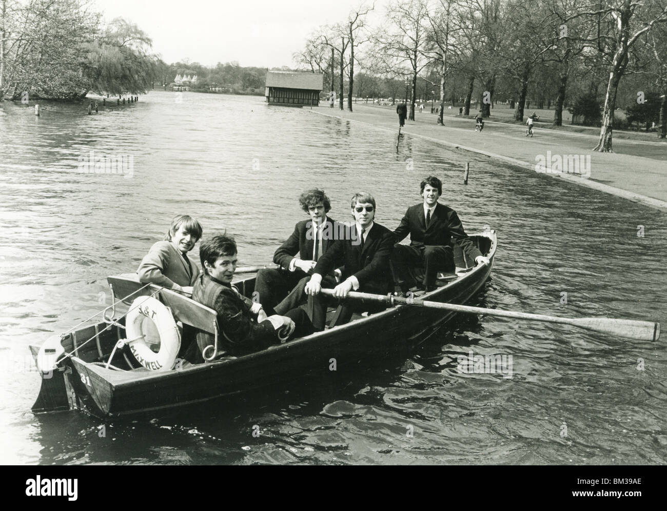 YARDBIRDS on the Serpentine Lake in Hyde Park, London, 23 April 1964 ...