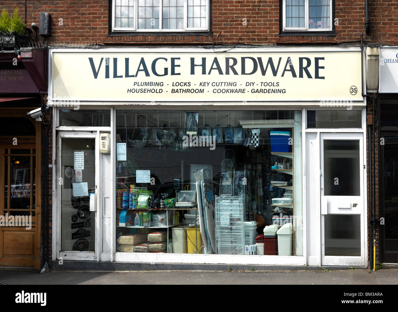 Village Hardware Shop Cheam Surrey England Stock Photo Alamy