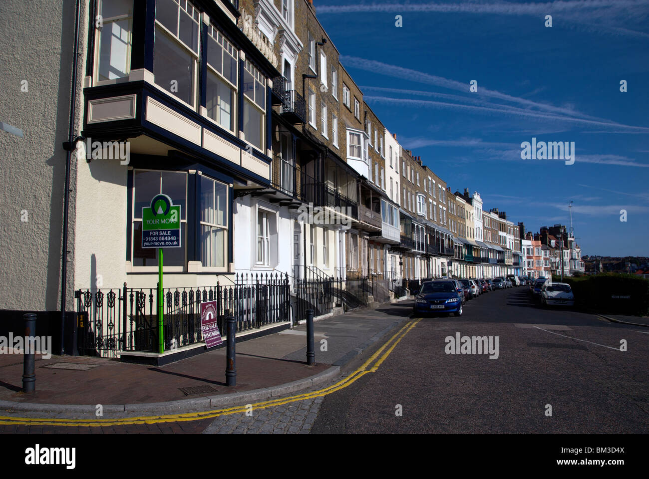 Ramsgate Kent UK Seafront Terraced Houses Hotels Stock Photo Alamy