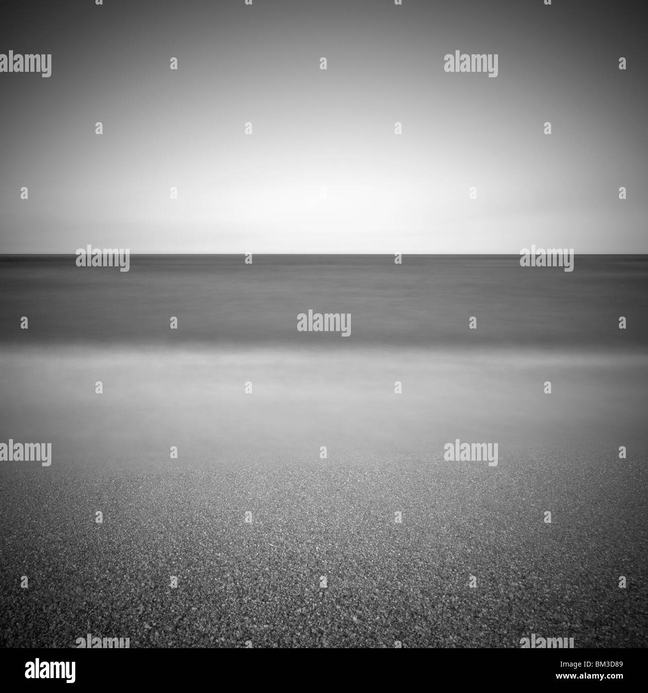 Beach sand sea nature environment Black and White Stock Photos & Images ...
