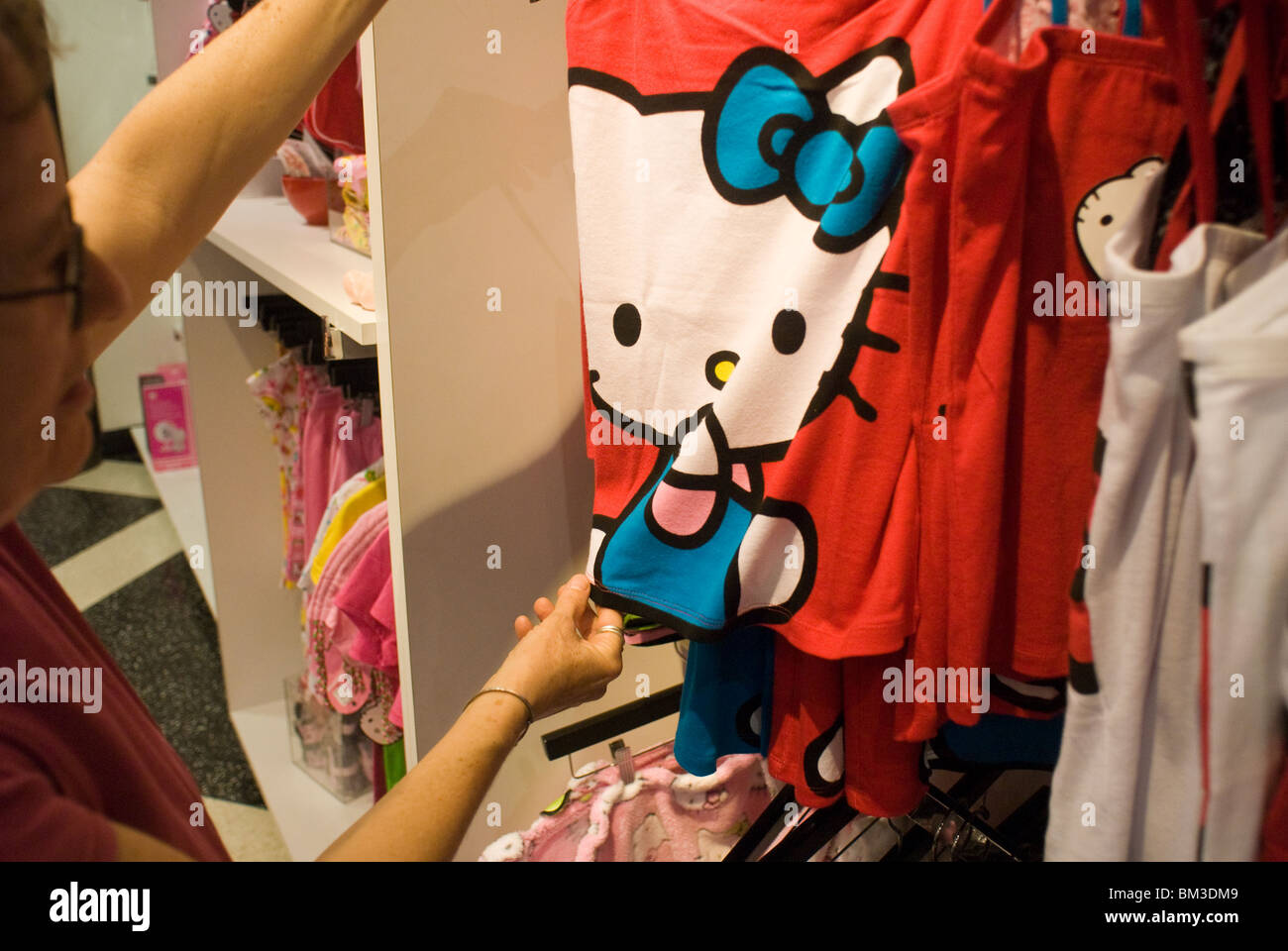 Hello Kitty brand merchandise at the Sanrio store in Times Square in New  York Stock Photo - Alamy