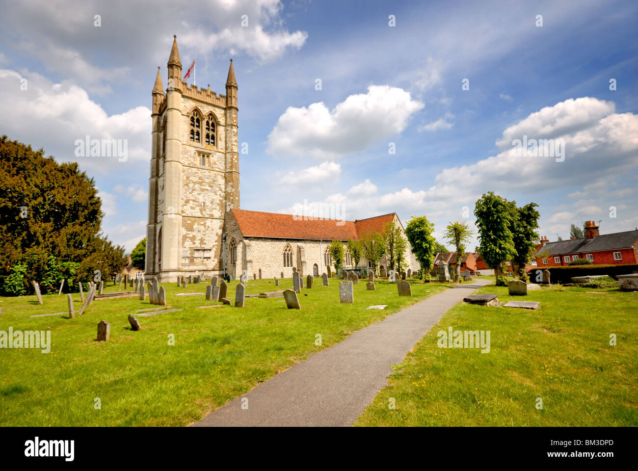St.Andrews church Farnham Stock Photo Alamy