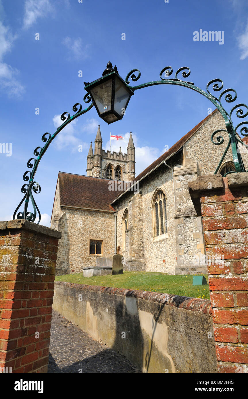 St.Andrews church Farnham Stock Photo Alamy
