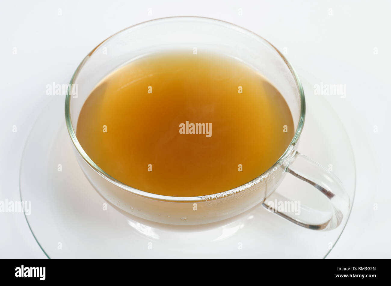 Cup of organic green tea Stock Photo