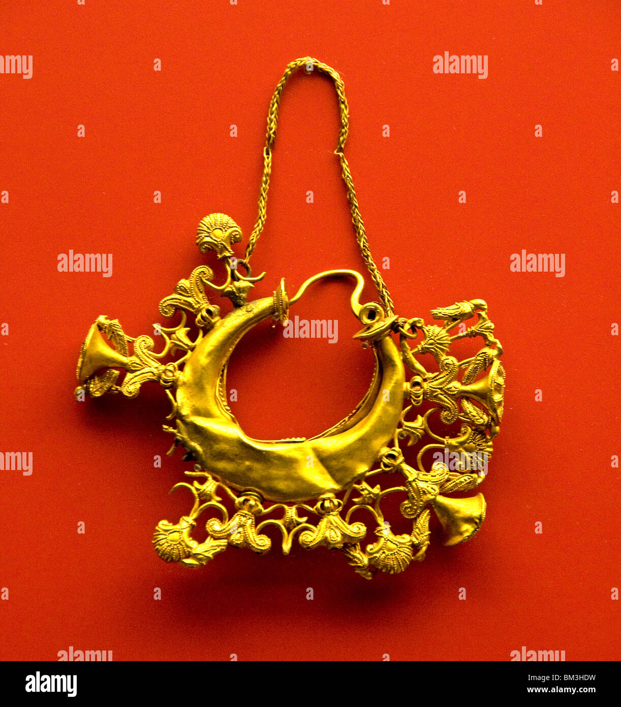 Gold earring treasure of La Aliseda the Iron Age artwork Spain Spanish