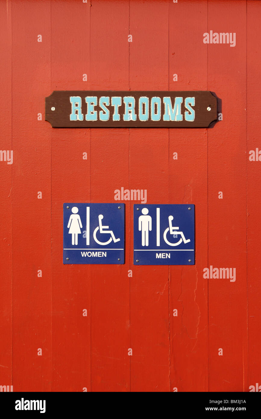 restroom sign Stock Photo