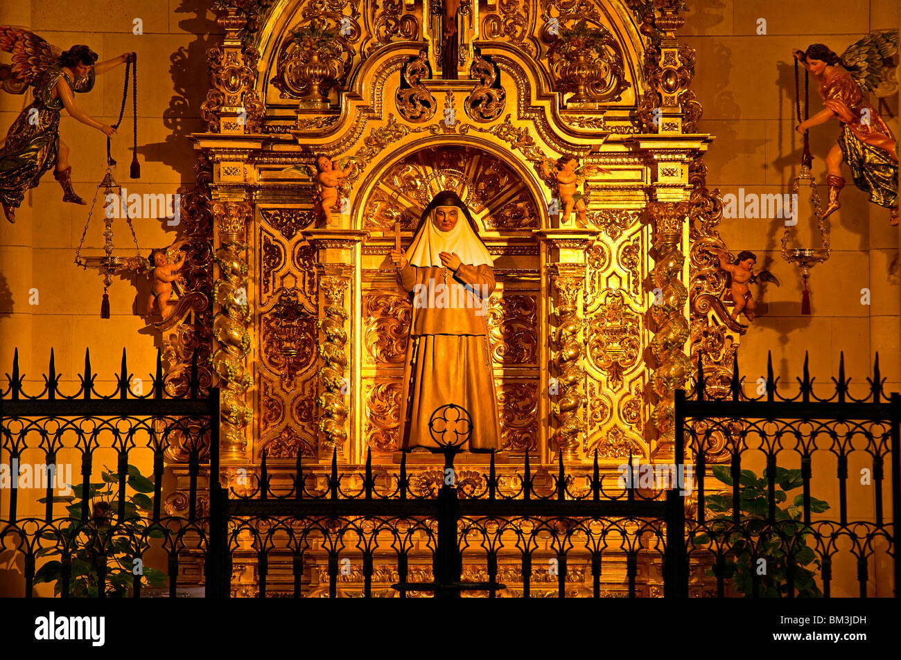 Chapel within the Catedral de la Almudena, Madrid, Spain Stock Photo