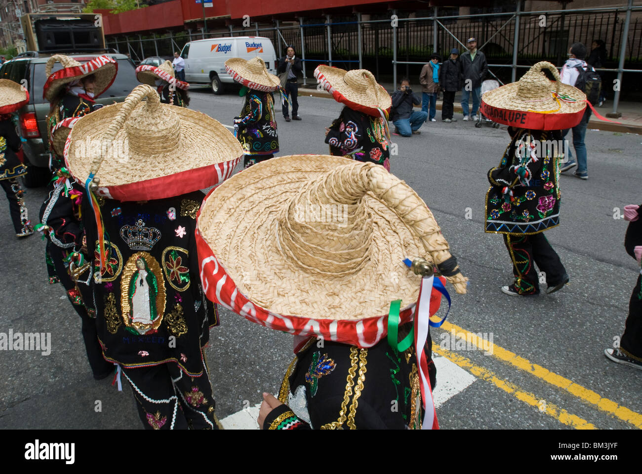 Performers in the Cinco de Mayo Parade in New York on Central Park West