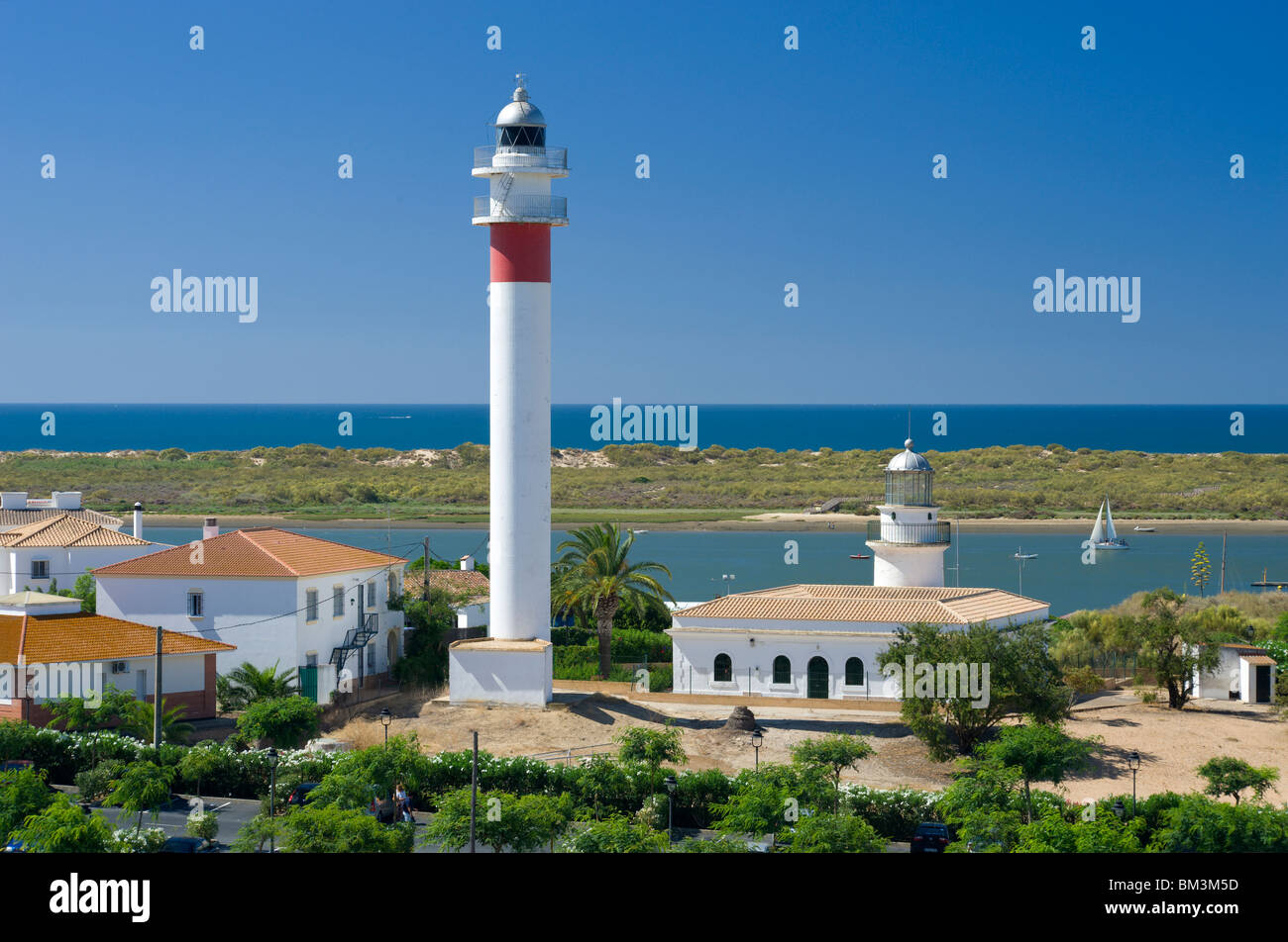 Spain, Andalusia, The Costa De La Luz, El Rompido - The Lighthouse Stock Photo