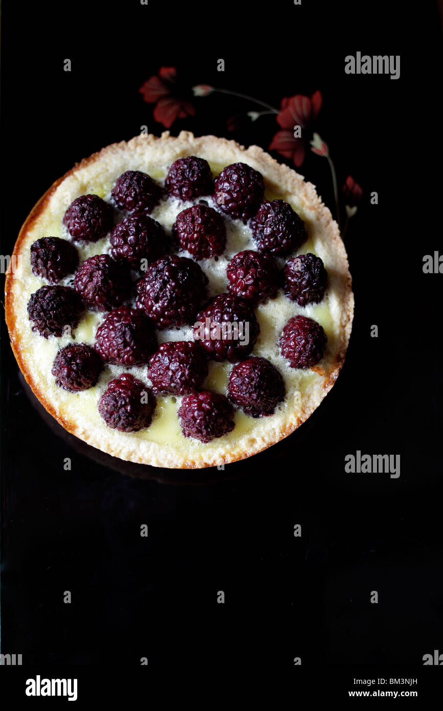 Blackberry tart Stock Photo