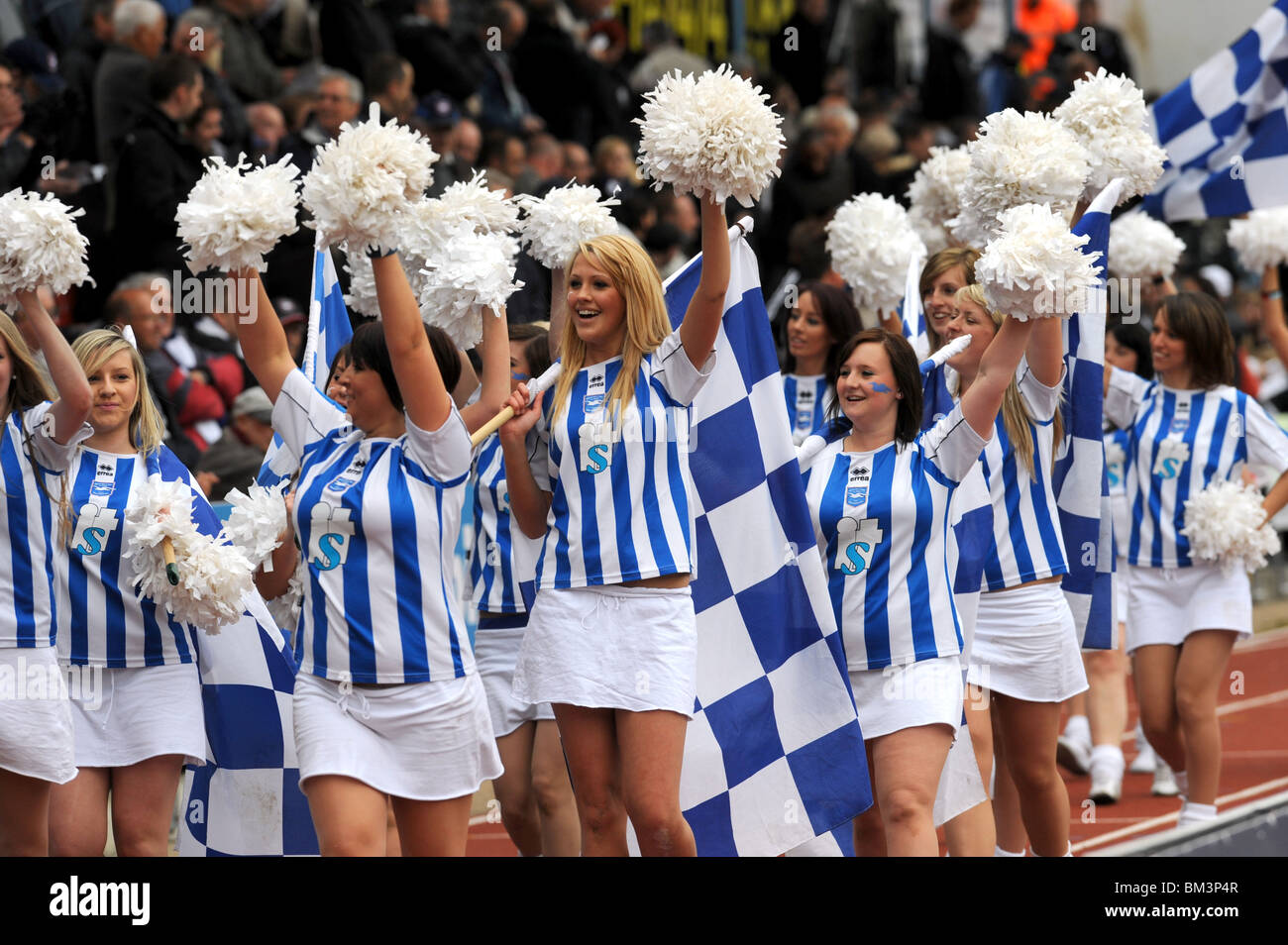 Brighton football club cheerleaders knowns as Gullys Girls - 2010 Stock Photo