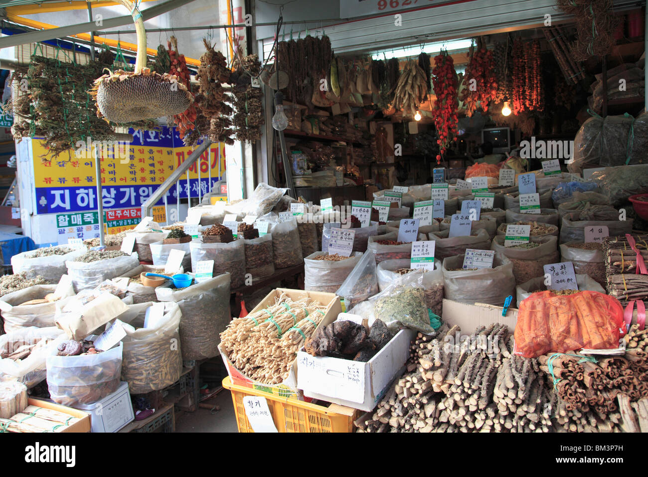 Gyeongdong Market, Largest Asian Medicine Market in Korea, Seoul, South