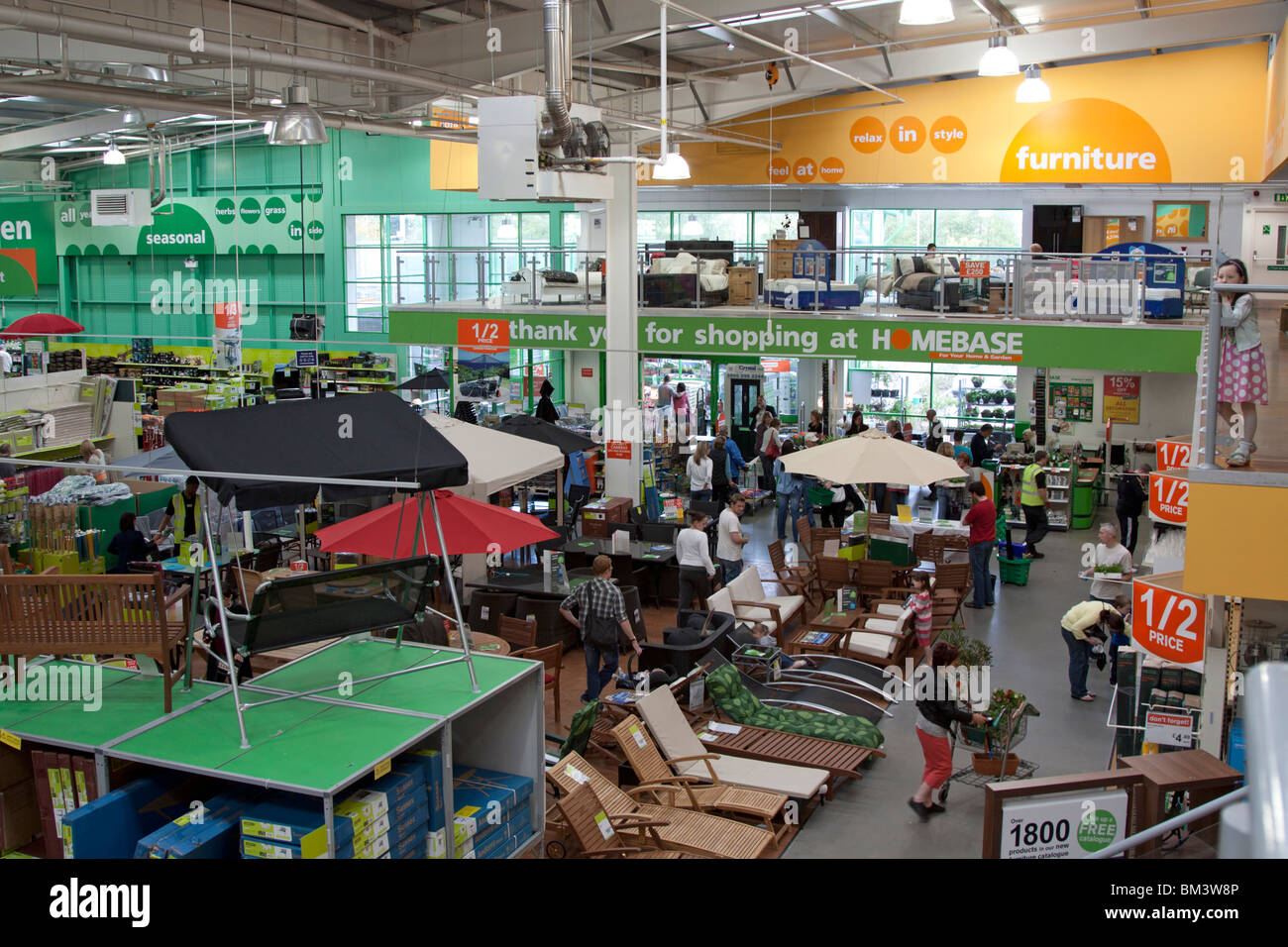 Homebase DIY Store Hemel Hempstead Hertfordshire Stock Photo