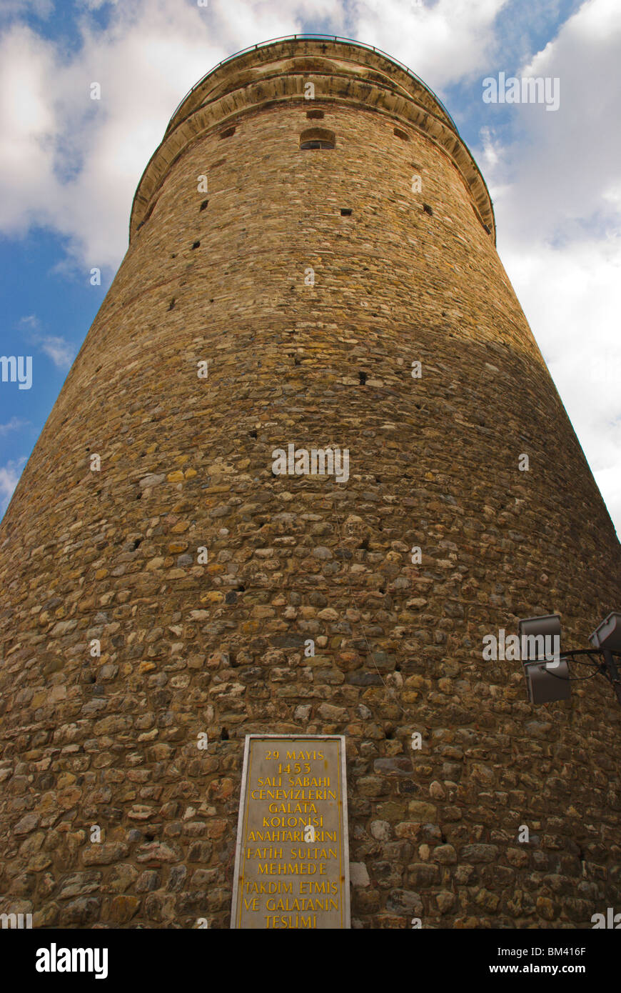 Galata tower (Kulesi Sokak) Beyoglu district Istanbul Turkey Europe Stock Photo