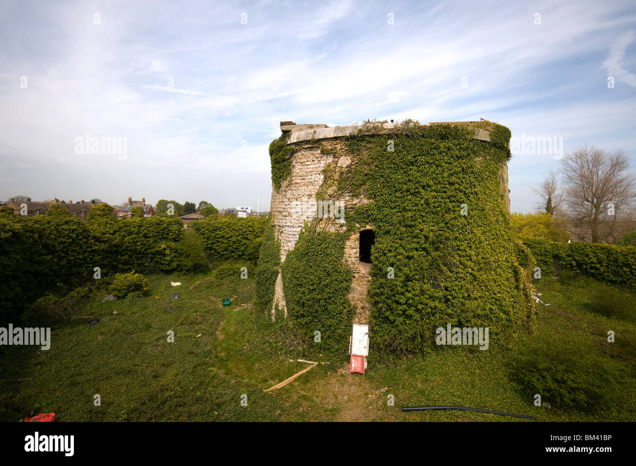 Martello Tower Rye Harbour Martello towers rye east sussex Stock Photo