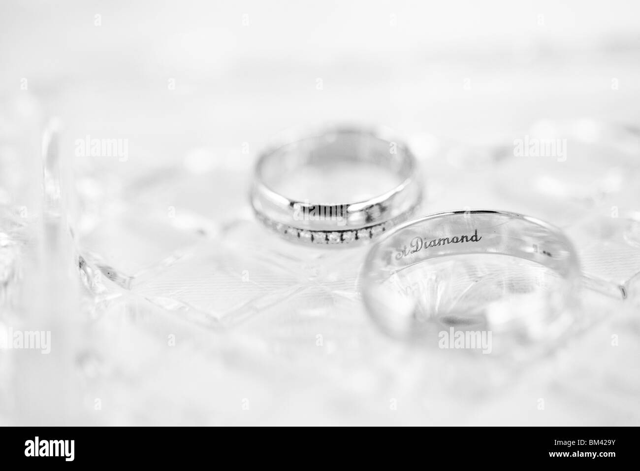 Gold rings Black and White Stock Photos & Images Alamy