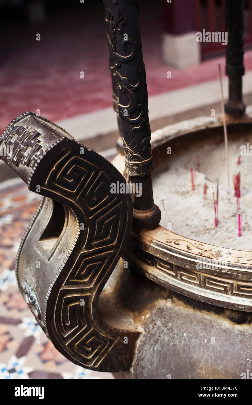 Incense burner at the Thian Hock Keng Temple, Chinatown, Singapore