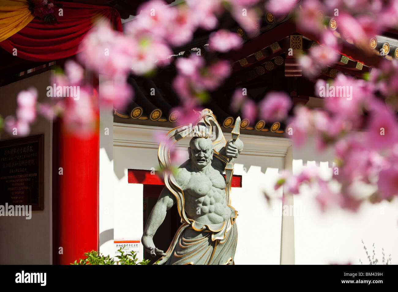 Buddhist statue at the Buddha Tooth Relic Temple and Museum, Chinatown, Singapore Stock Photo