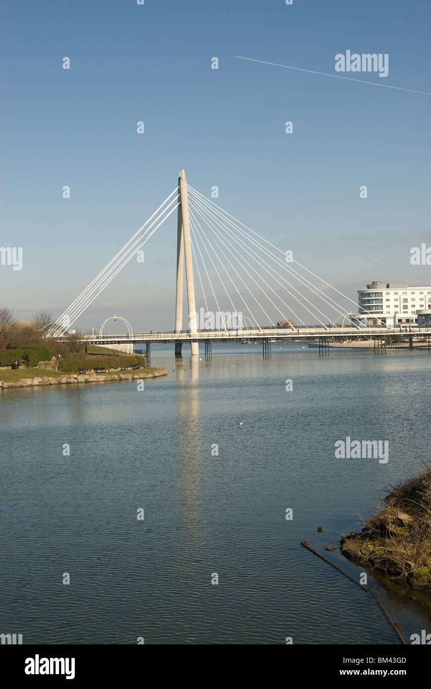 Marine Bridge, Southport Stock Photo Alamy