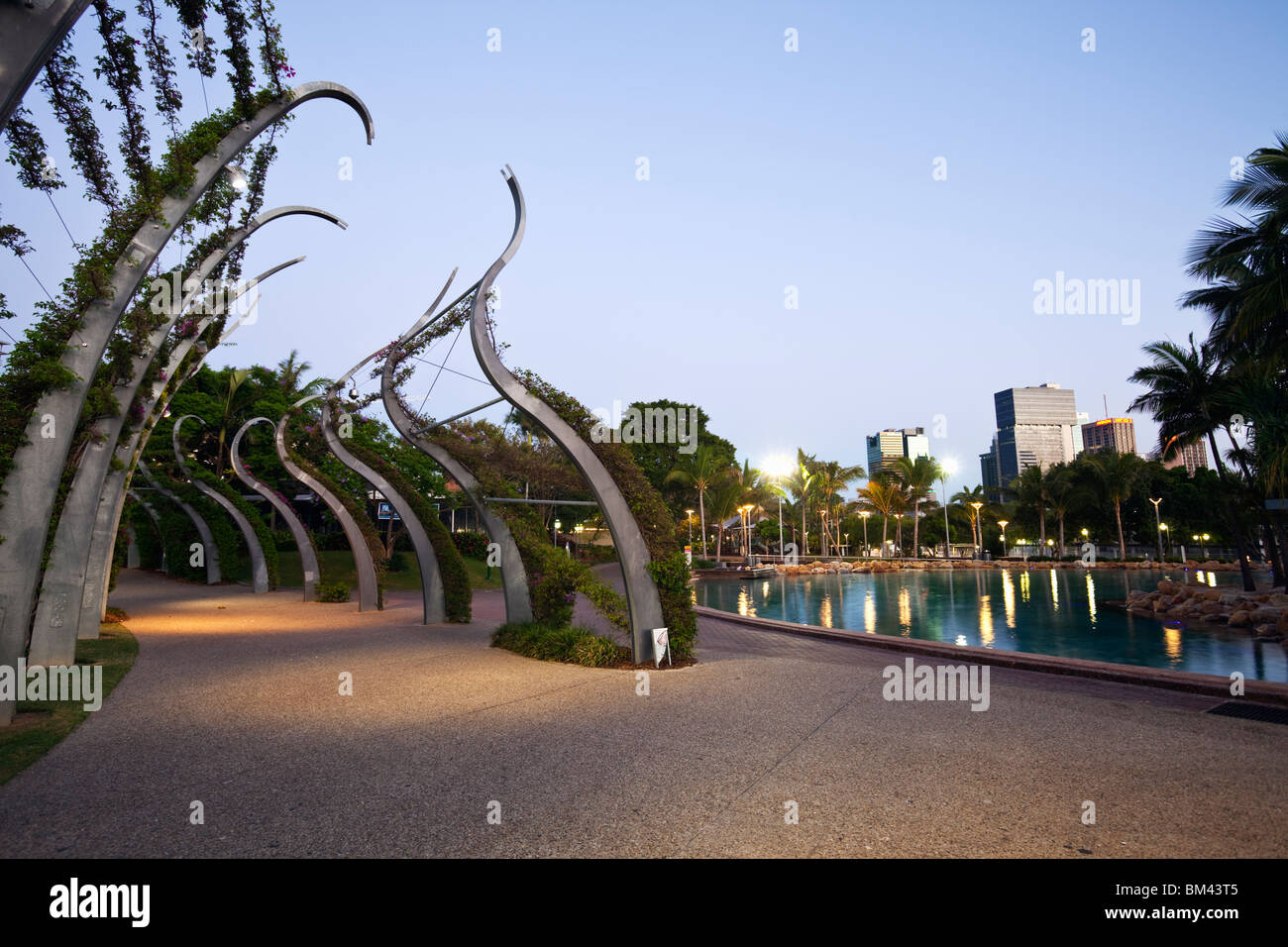 The Arbour walkway in South Bank Parklands. Brisbane, Queensland, Australia Stock Photo