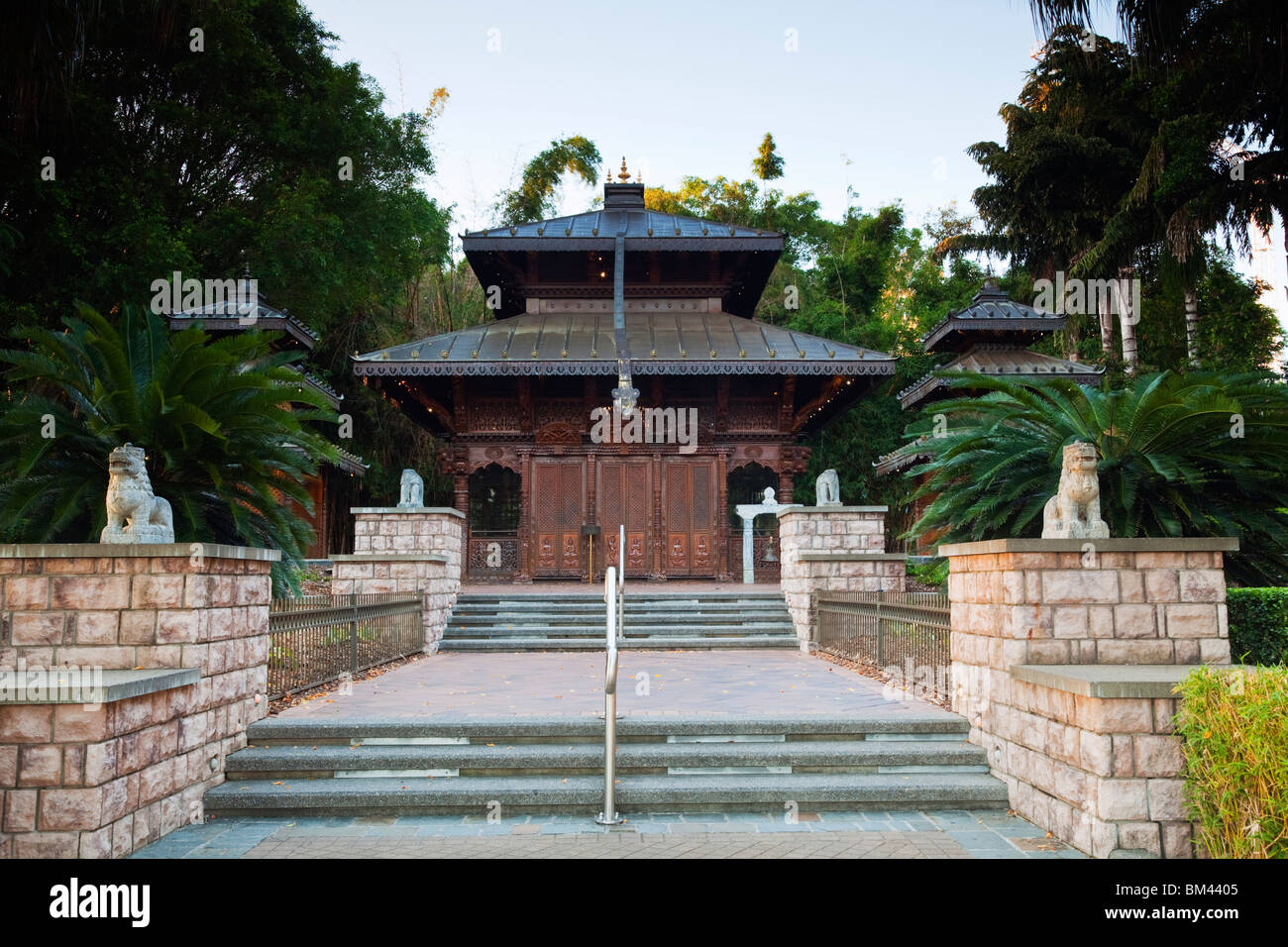 The Nepalese Peace Pagoda. South Bank, Brisbane, Queensland, Australia Stock Photo