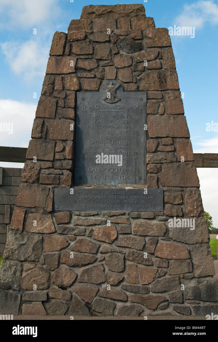 The Battle of Bannockburn Memorial Stock Photo Alamy
