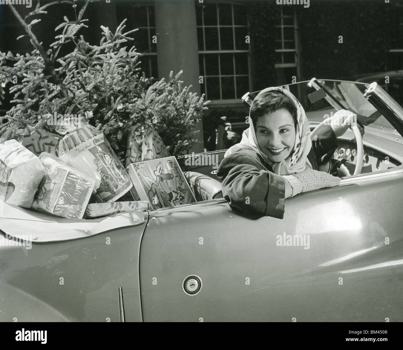 JEAN SIMMONS - UK film actress in her Bristol coupe as used on the ...