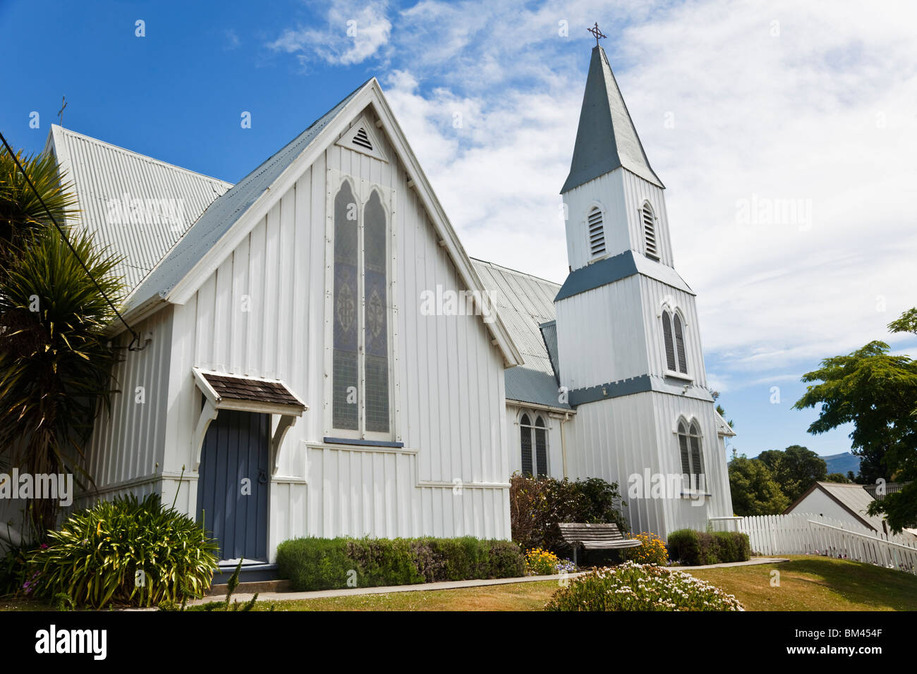 St Peter's Anglican parish church. Akaroa, Banks Peninsula, Canterbury ...