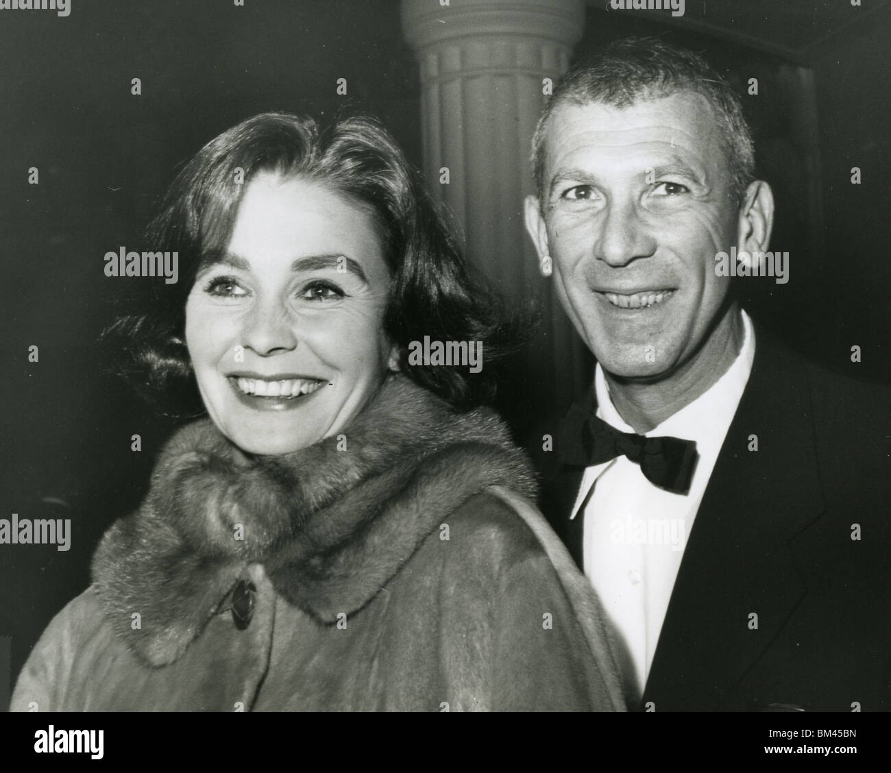 JEAN SIMMONS Uk film actress with her second husband Richard Brooks
