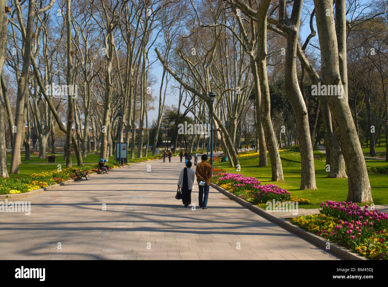 Gülhane Park Sultanahmet district Istanbul Turkey Europe Stock Photo ...