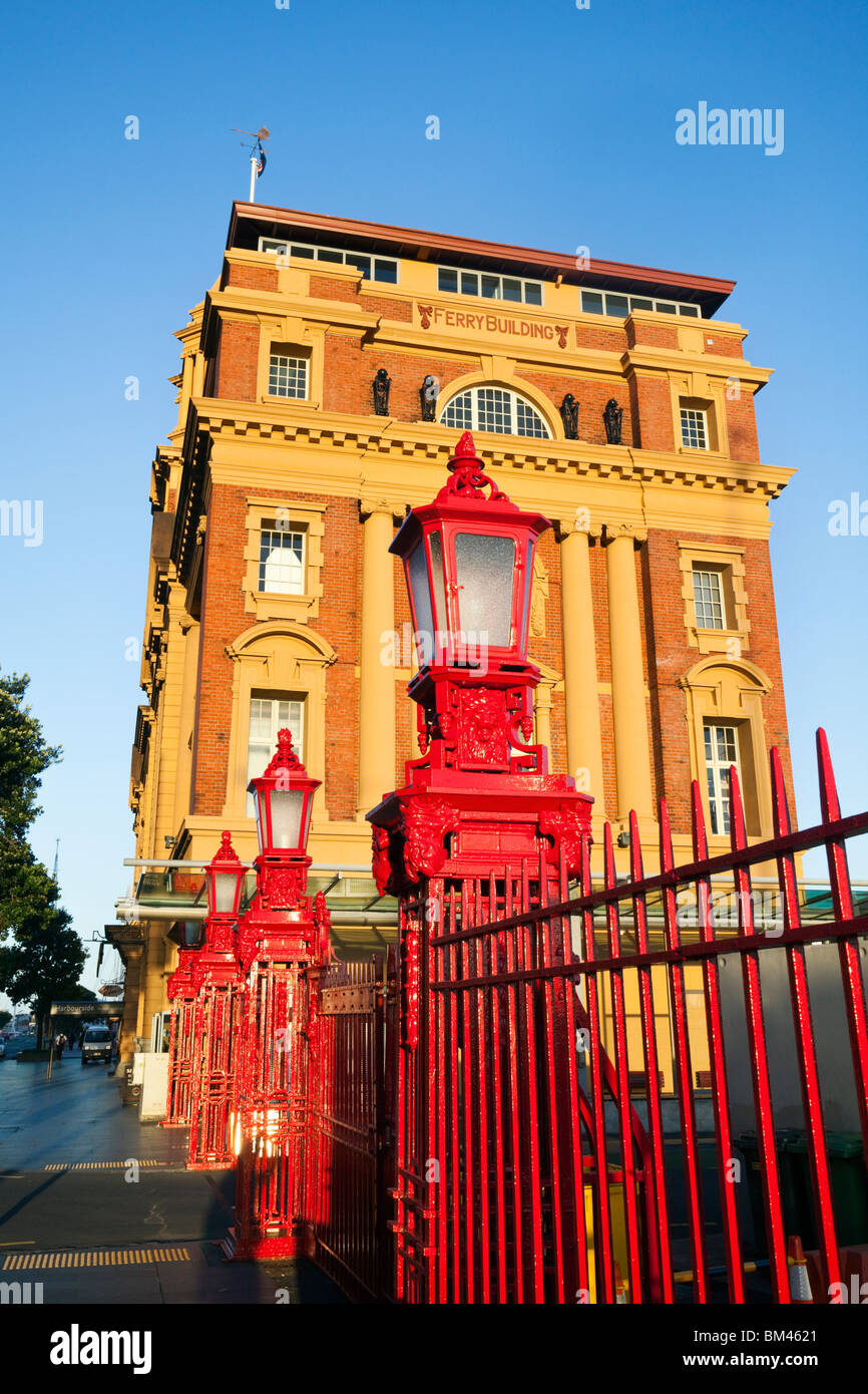 The historic Ferry Building on Quay Street. Auckland, North Island, New Zealand Stock Photo