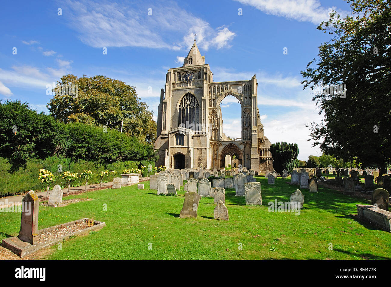 Crowland Abbey Lincolnshire Church Blessed Virgin Mary Lincolnshire UK Stock Photo