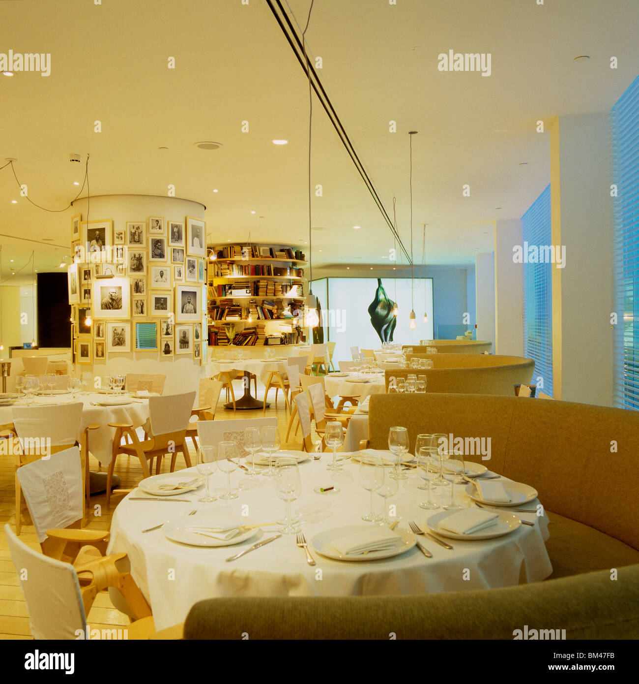 Restaurant designed by Philippe Starck, St Martins Lane hotel, London Stock Photo