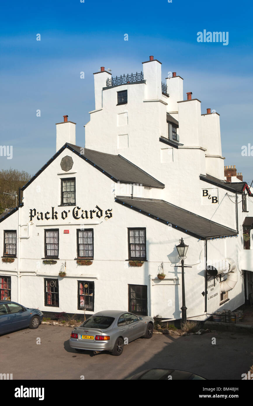 UK, England, Devon, Combe Martin, the Pack O’Cards Inn Stock Photo Alamy