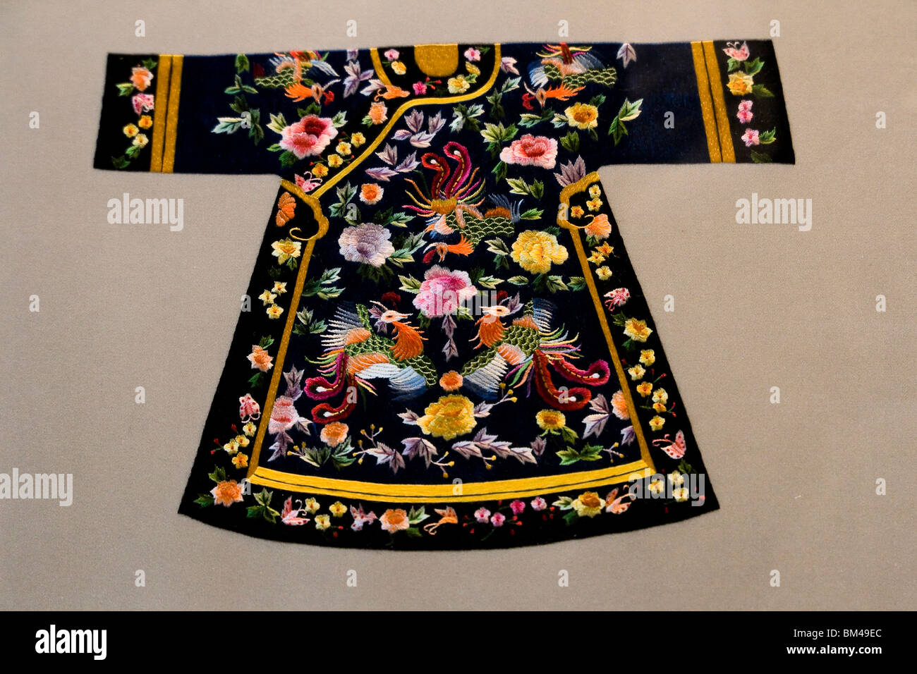 Antique embroidery of dress in china Stock Photo