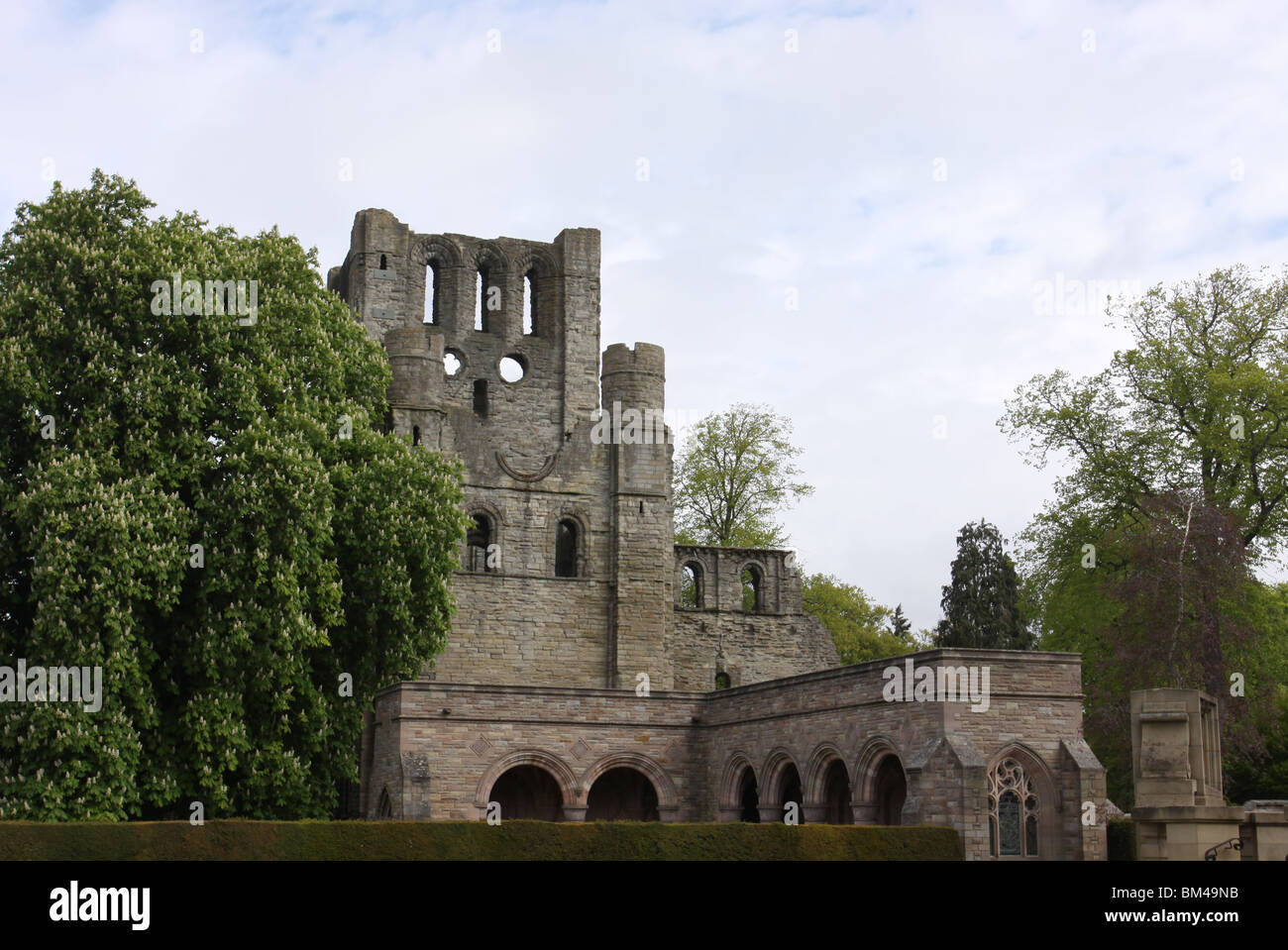 ruins of Kelso Abbey Scotland May 2010 Stock Photo