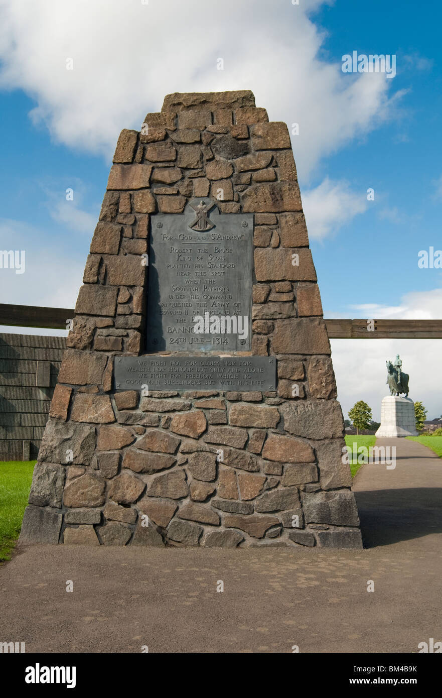 The Battle of Bannockburn Memorial Stock Photo Alamy