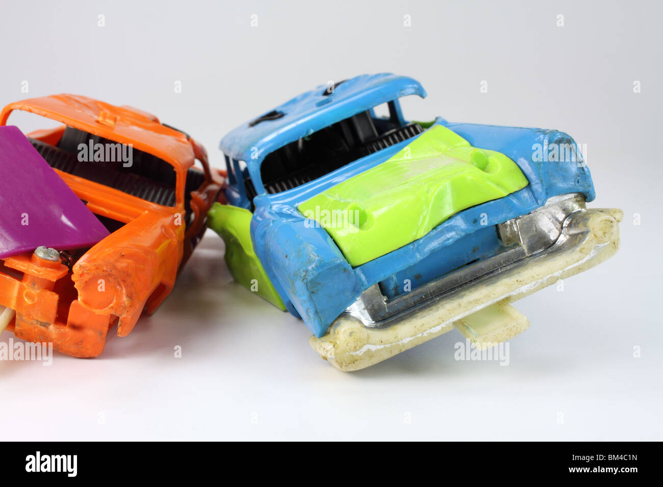 Junk toy cars Stock Photo