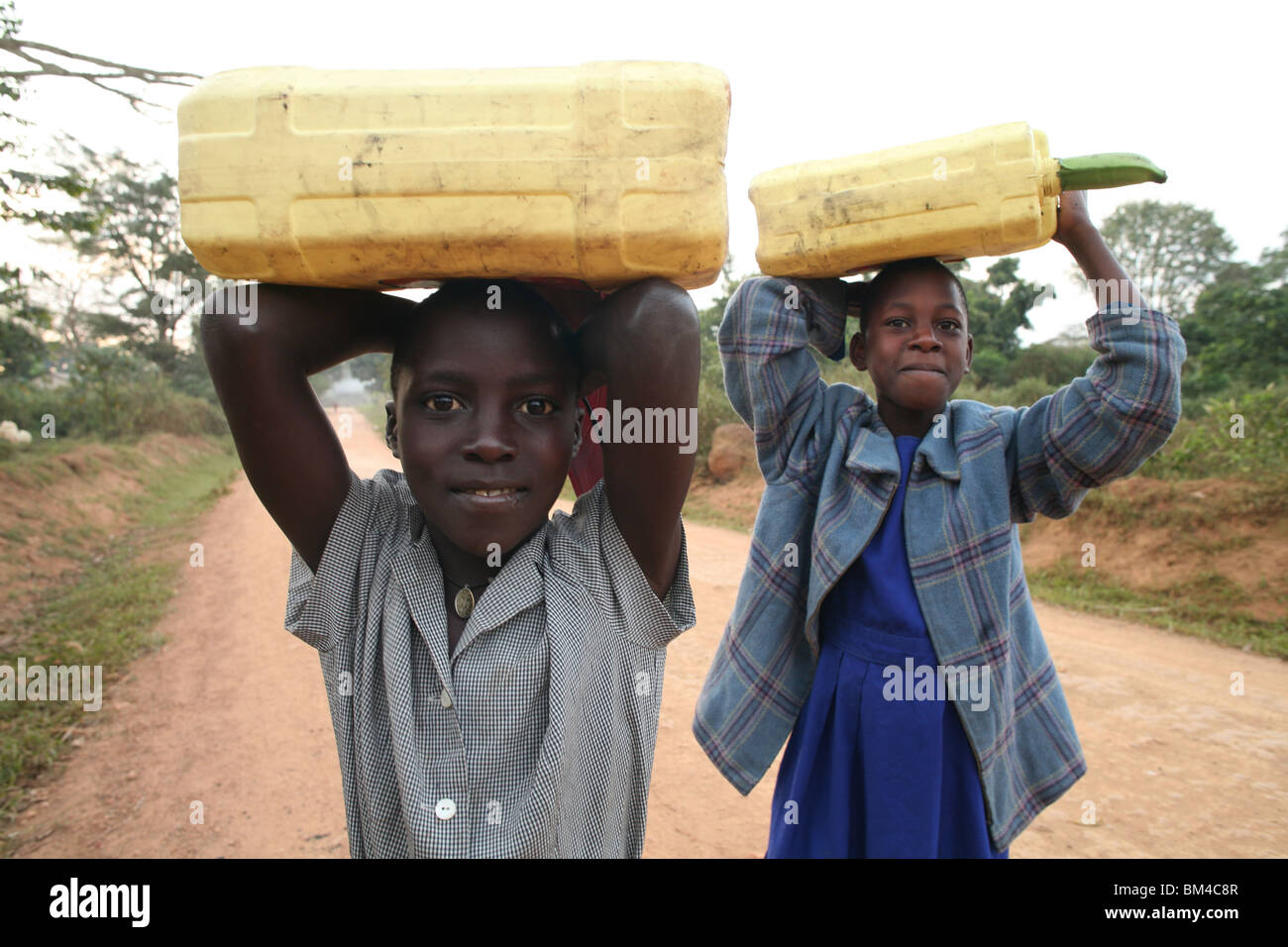 Fetching water Stock Photo