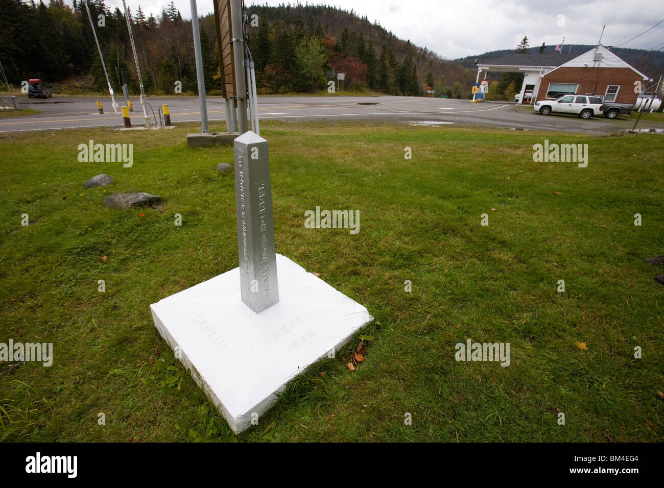 The U.S. Customs House on the Canadian Border in Pittsburg, New