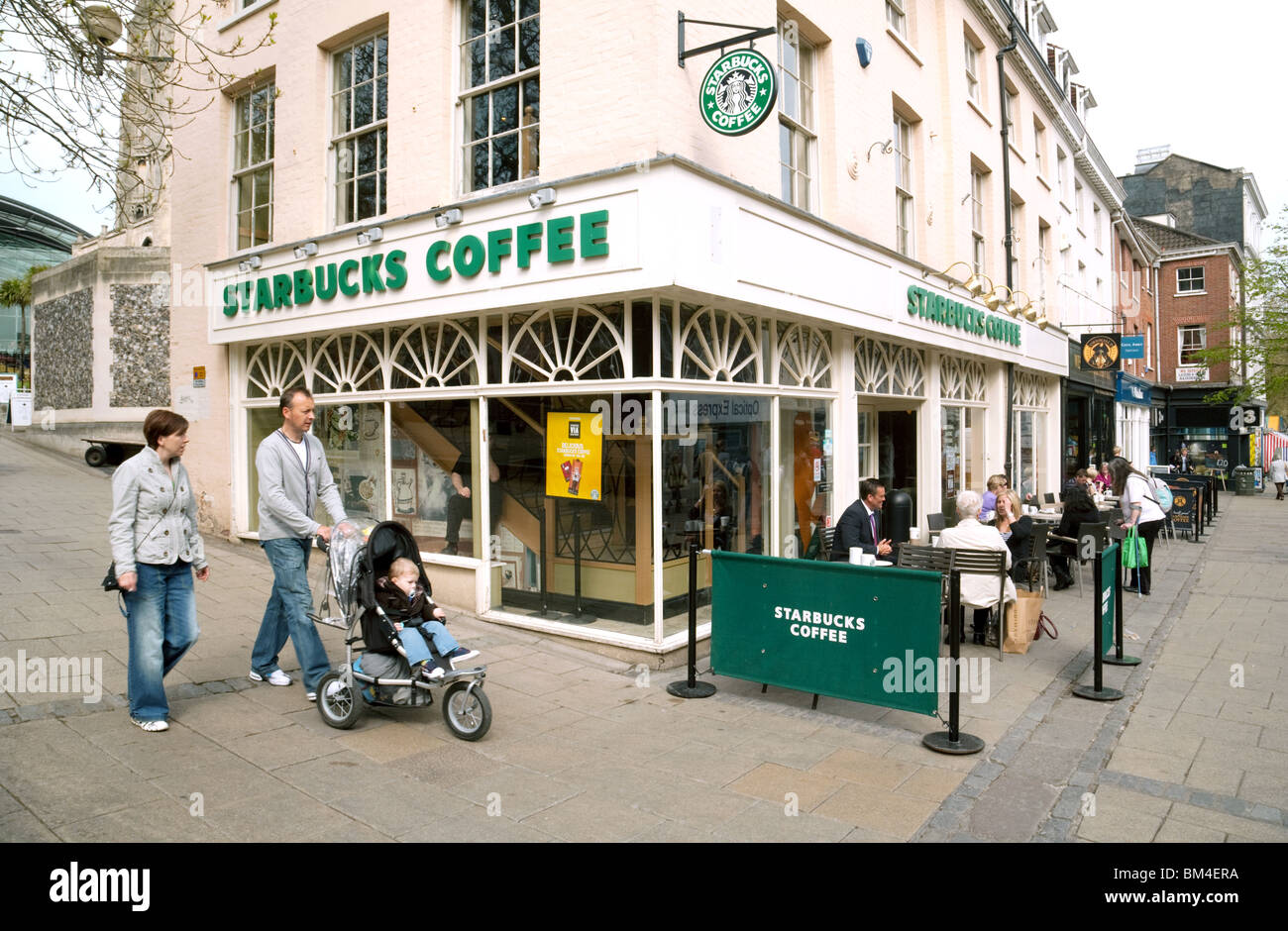 Starbucks coffee shop, central Norwich, Norfolk, UK Stock Photo Alamy