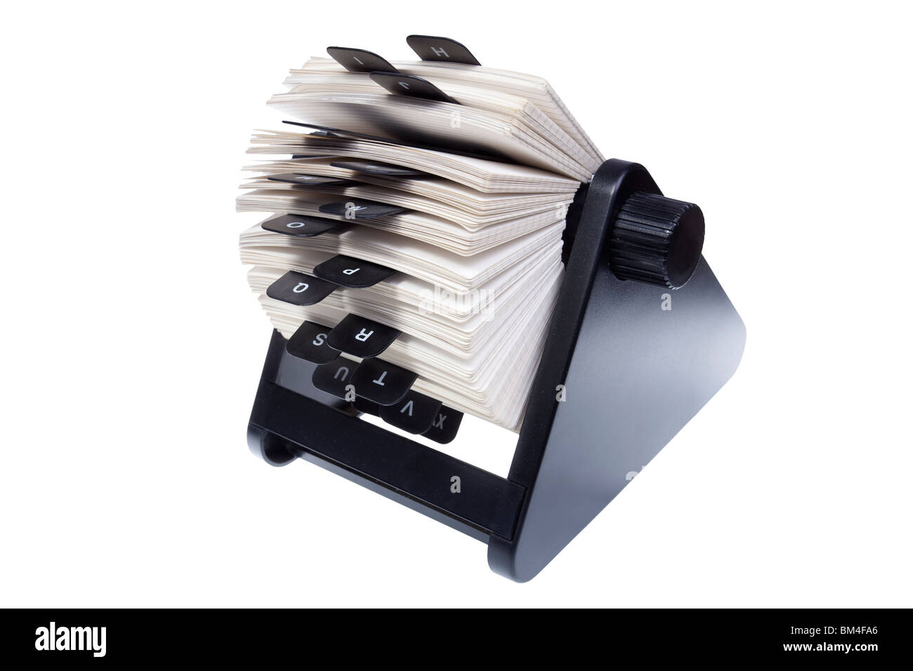 rotary card file for storing contact information Stock Photo Alamy