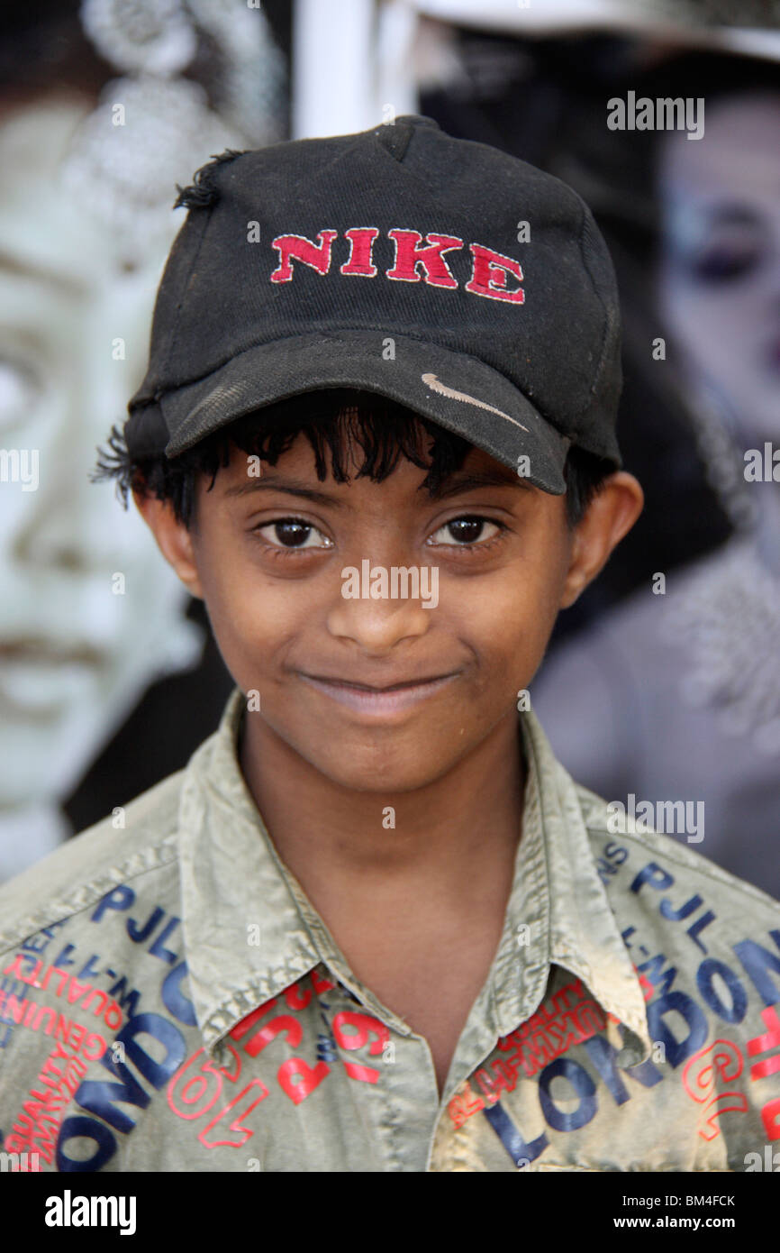 portrait of an indian boy from kerala,india,asia Stock Photo