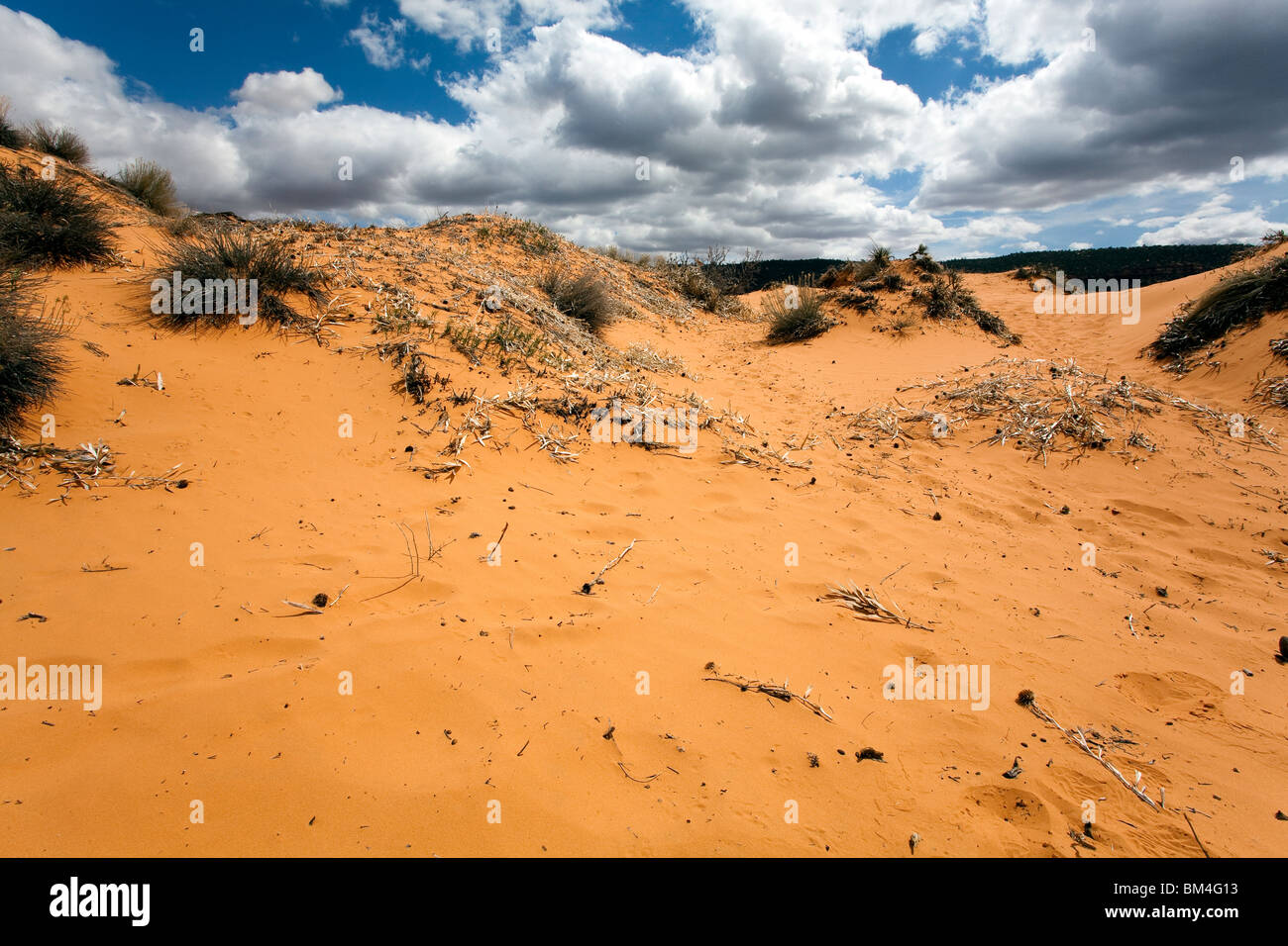 Colourful sand dunes. Stock Photo