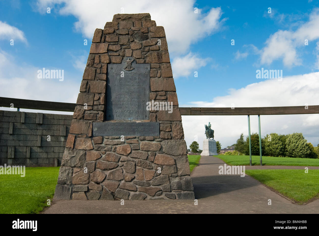 The Battle of Bannockburn Memorial Stock Photo Alamy